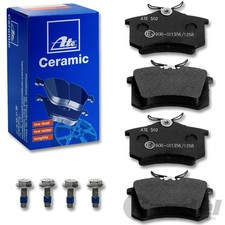 ATE CERAMIC BREMSBELÄGE HINTEN für VW GOLF 4 5 6 PASSAT 3B POLO 6R BORA BEETLE