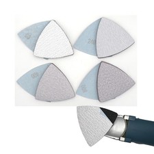 90mm Hook Loop Delta Sanding Sheets Triangular Detail Sandpaper Pads 60-1000Grit