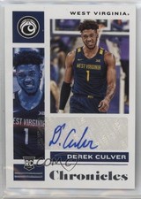 2021-22 Panini Chronicles Draft Picks Rookie Signatures Derek Culver Auto 4at