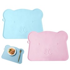 Tovaglietta Silicone Bambini 2 Pezzi Antiscivolo Tovagliette Lavabile An