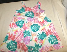 Jumping Beans Dress All Day Play Tropical Floral Print Cap Sleeve Summer 18M NWT