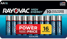 Rayovac High Energy AA Alkaline Batteries 1.5V 2700mAh 16 Pack