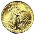 1/10 oz American Gold Eagle $5 Coin MCMLXXXVI(1986) In Capsule