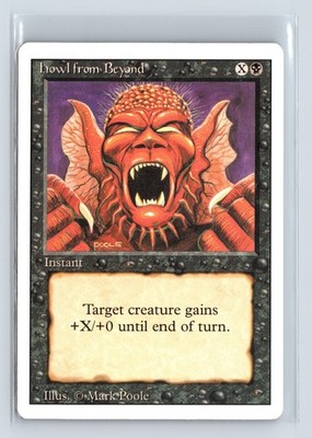 (3x) HOWL FROM BEYOND   MTG Magic the Gathering Card   Revised   Common