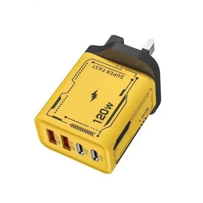120W GaN USB-C Schnellladegerät | Ultra Schneller QC 3.0 Ladeadapter Handy