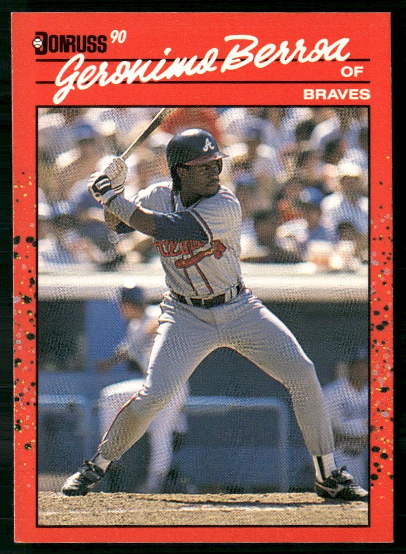 1990 Donruss Geronimo Berroa #104 Braves BB2