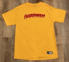 WWF WWE Authentic Gear Hulk Hogan HULKAMANIA Shirt 2013 Size Large NWOT