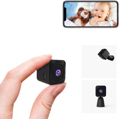 Telecamera 4K Microcamera Mini camera WiFi Con Batteria Lunga Durata AOBOCAM