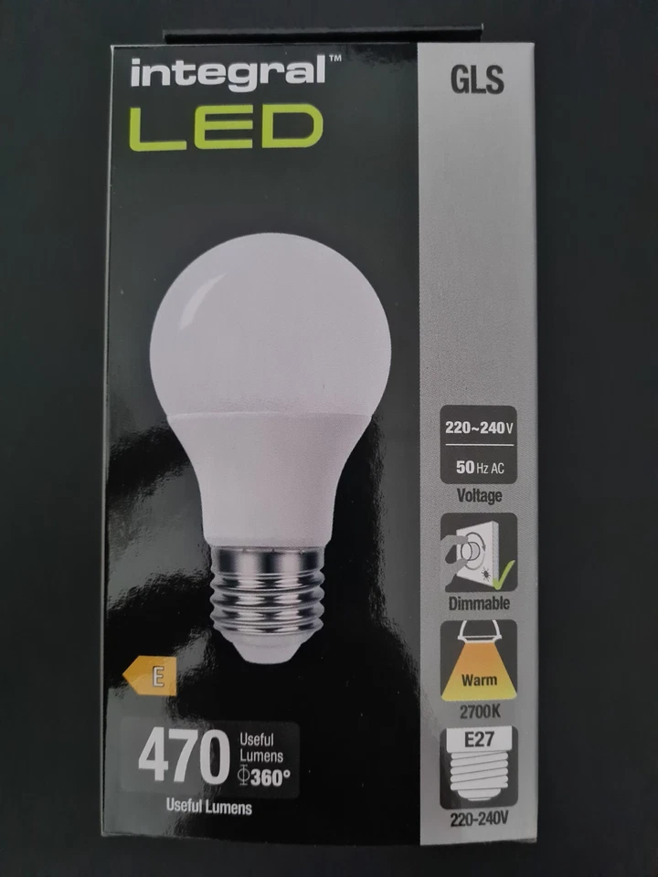 3x Integral Led ILGLSE27DC019 E27 Frosted GLS 4w 470 Lumens 2700k Dimmable - Image 4 of 4