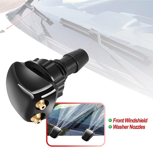 Kit de chorro pulverizador boquilla lavadora de parabrisas universal + conector de manguera de 6,5 pies - Imagen 6 de 22