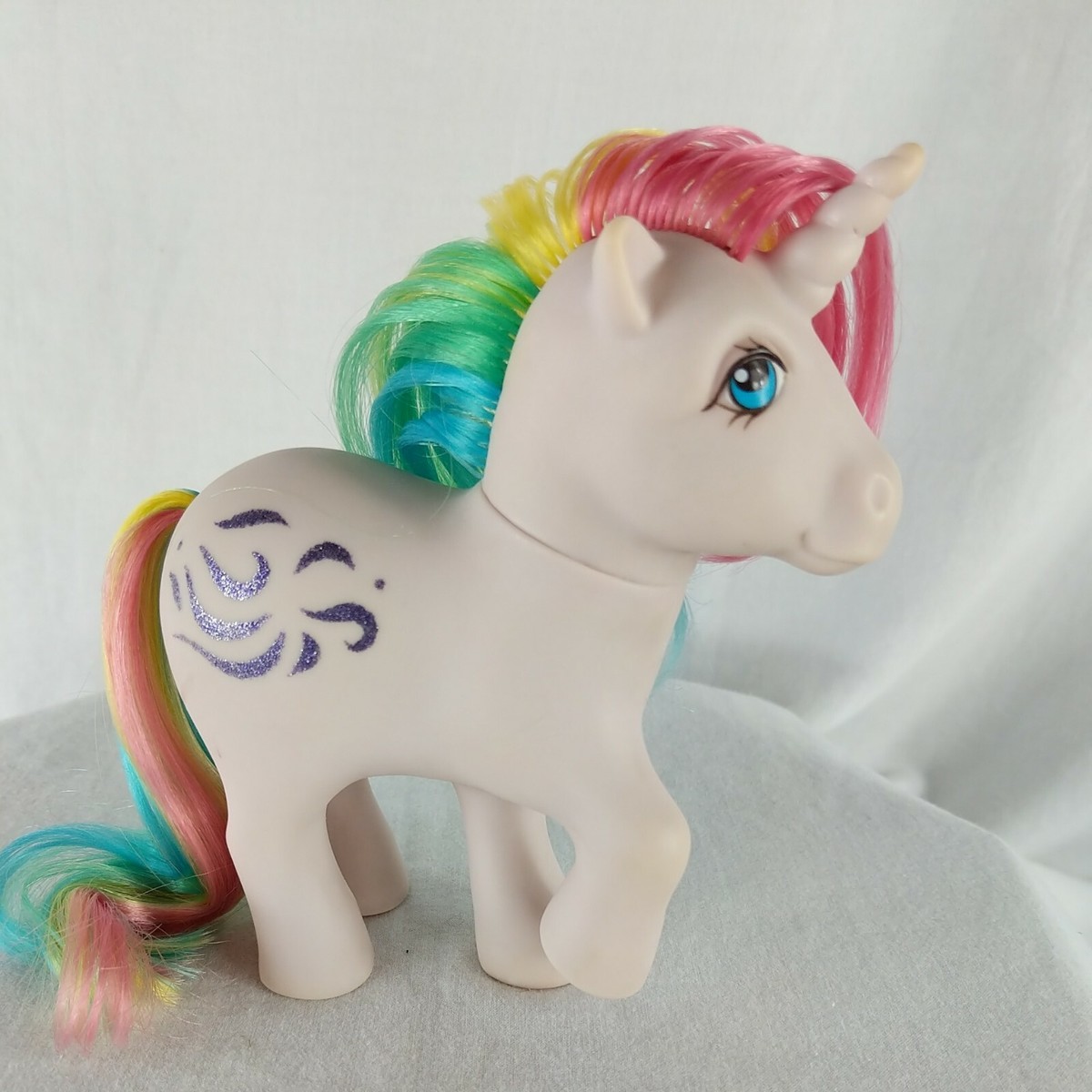 マイリトルポニー pony vintage Vintage My Little Pony with mini butterflies marks Blue with