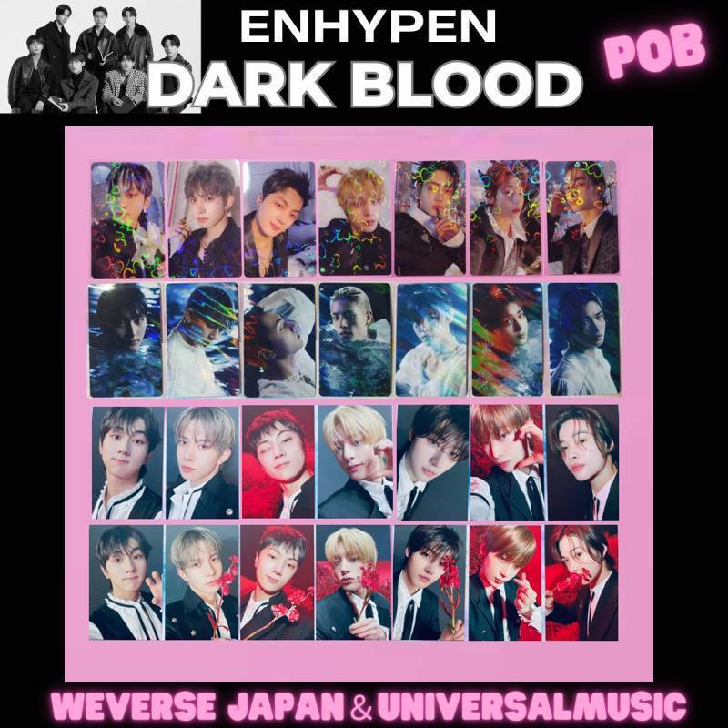 ENHYPEN DARK BLOOD Photo Card Album Full Harf New ENGENE ENHYPEN DARK BLOOD Photo Card Album Full Harf New ENGENE