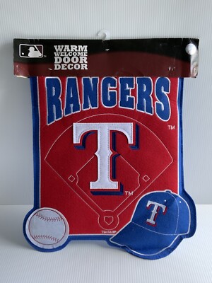 Texas Rangers MLB 20.5'' x 16.5'' Felt Wall Banner Decor New