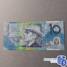 2008 AVF $10 STEVENS HENRY LAST PREFIX DF08 POLYMER BANKNOTE
