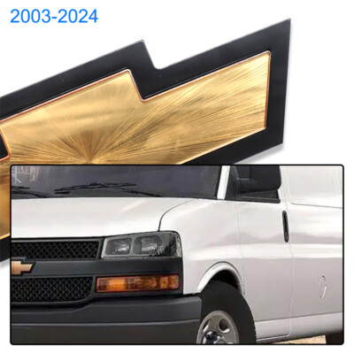 Front Grille Bowtie Emblem Gold w/Black Trim For Express 203-2024 22744069