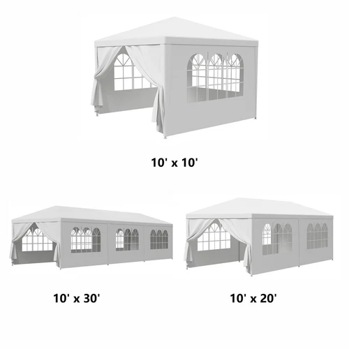 10'x10'/20'/30' Gazebo Canopy Party Wedding Outdoor Tent Pavilion Cater Events