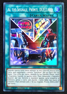 AUF DEIN SIGNAL, BEREIT, DUELLIEREN! Super Rare auf Italienisch MAZE-IT016 YUGIOH