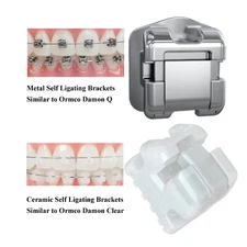 Orthodontic Self Ligating Brackets Damon Q Metal Ceramic Braces MBT Roth 022 345