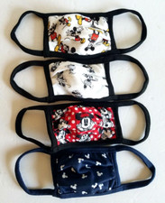 Disney Store Disney Prints NEW Cloth Face Masks Set of 4 Size S - IN HAND