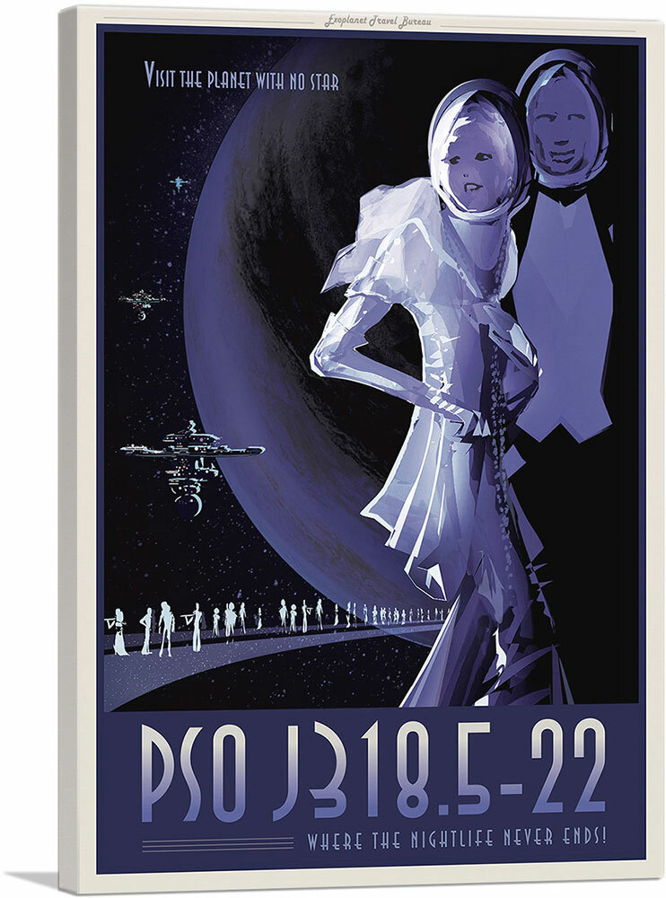 アートポスターNO.5(14478) ARTCANVAS PSO J318.5-22 - Rogue Planet with no Star NASA Poster