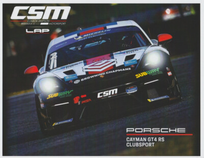 2024 Czabok-Simpson Motorsport #2 Porsche 718 GT4 GS IMSA MPC Hero Card ...