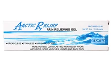 Arctic Relief Pain Relieving Gel 3.5% Natural Menthol Long-Lasting Relief 4 OZ