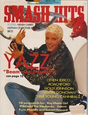 SMASH HITS MAGAZINE - YAZZ, THEN JERICO, FINE YOUNG CANNIBALLS - FEB 89