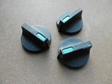 Replacement part-RCA electric range  CONTROL KNOBS (3), black plastic