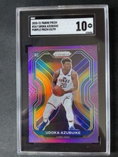 UDOKA AZUBUIKE 2020-21 PRIZM #267 PURPLR #’d /99 RC ROOKIE JAZZ SGC 10 GEM MINT