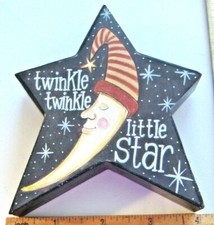 TWINKLE TWINKLE LITTLE STAR DECORATIVE WOOD PLAQUE DIRECT INTERNATIONAL