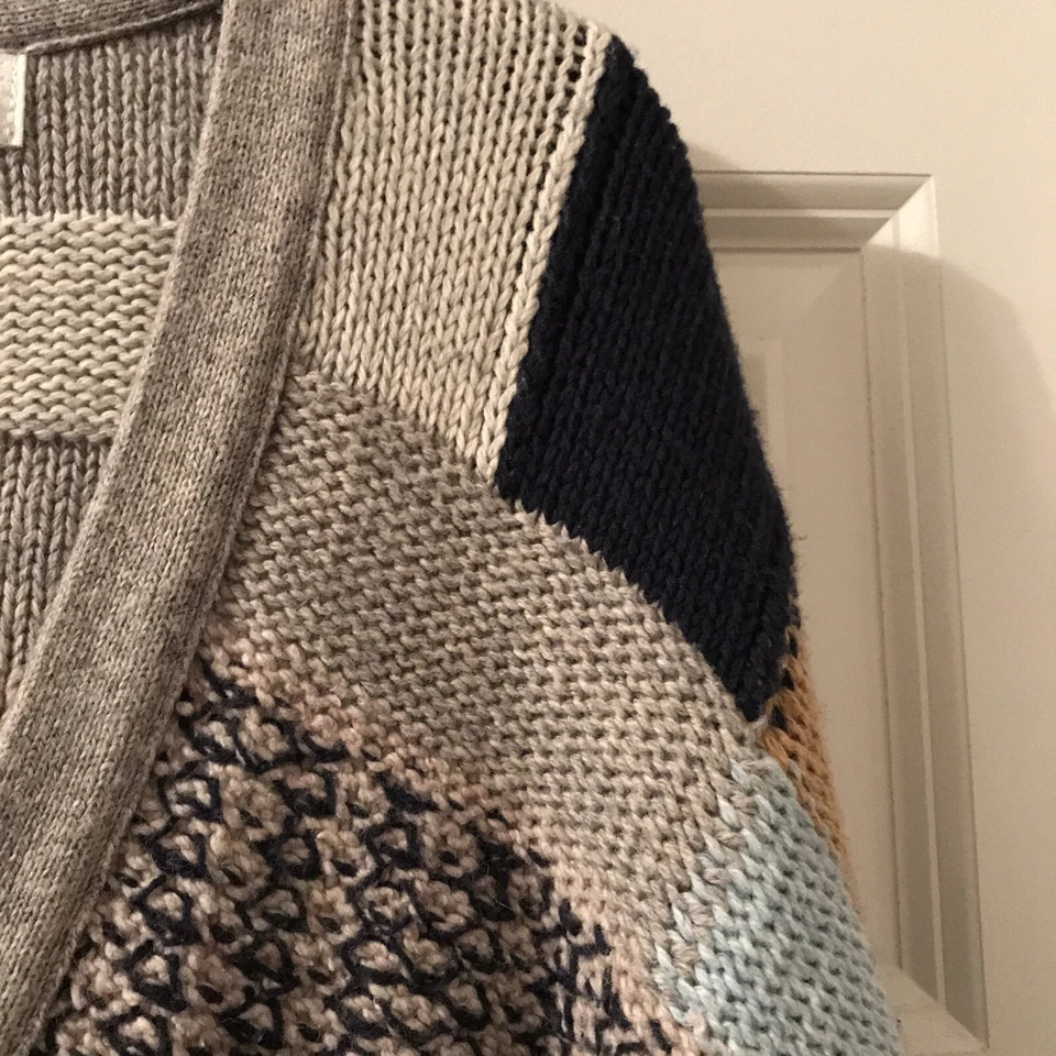 Cárdigan suéter Sparrow Risa jaspeado mangas 3/4 Anthropologie para mujer pequeño Foto 3 de 4