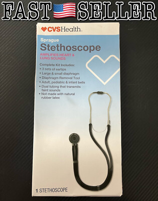 CVS Health Sprague Stethoscope Complete Kit - NEW IN BOX! FAST!