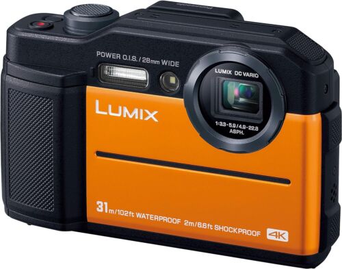 Panasonic LUMIX FT7 Compact Digital Camera  4K Orange DC-FT7-D New w/Tracking - 第 1/6 張圖片