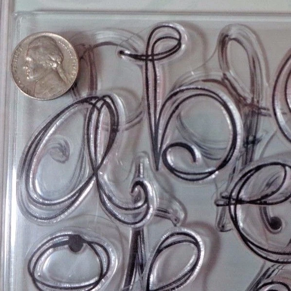 Hojas de otoño estampillas transparentes garabatos alfabeto A-Z de Rhonna Farrer Foto 3 de 3