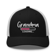 Future Grandma Embroidered Trucker Hat Gift, Grandma Loading, Grandma to be Hat