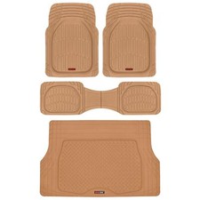Motor Trend Car Floor Mats W Cargo Trunk Rubber Protection Full Set Heavy Duty