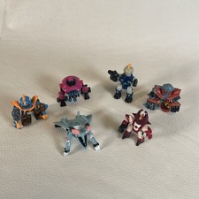 Z bot Lot Of 6 Galoob Articulated Robots Micro Machines Bot Bots