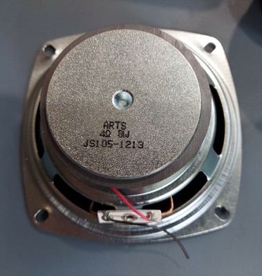 21NN49 SPEAKER, ARTS 4 OHM 8 WATT, JS1 05-1213, TESTS GOOD, 4'' NOMINAL, VGC