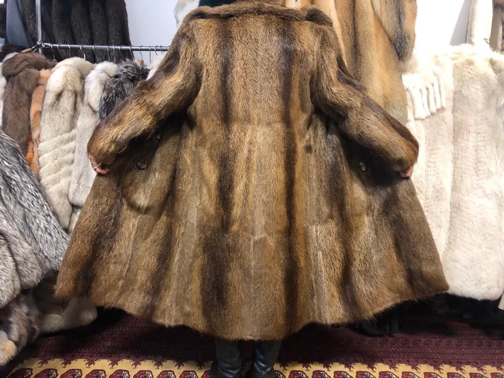 Fur Coat Men s Nutria Pelz fur Coat Pelliccia 50 52 L XL