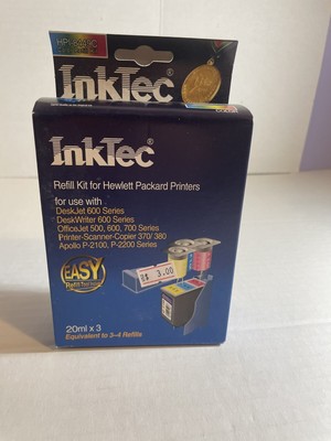 Inktec Refill Kit Color Ink HP Deskjet 600 Deskwriter 600 OfficeJet NOS