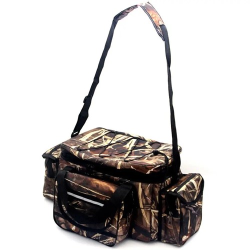 Angeltasche Nylon große Kapazität Mehrzweck Tackle Bag zweilagig Schultertasche - Bild 8 von 17