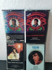 Elvis Presley Lot of 4 Cassette Tapes Elvis Country Christmas Mix RCA Records