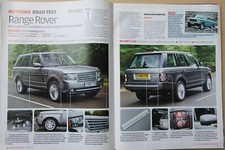 Original 2010 Autocar magazine road test No 4982 RANGE ROVER TDV8 AUTOBIOGRAPHY