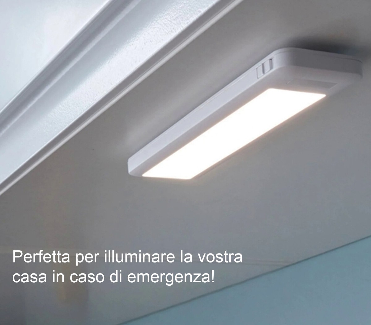 Lampada Di Emergenza A LED 50 Luci - 4W, Bianca, Con Batteria Incorporata, Per Incasso A Soffitto - Foto 3