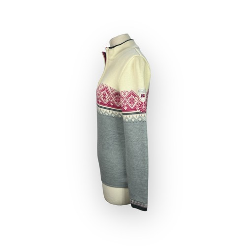 Dale of Norway St Moritz Grey Norwegian Pullover Merino Wool Sweater Small $359 - Picture 3 of 7