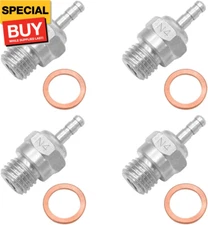 OGRC 4pcs Hot Glow Plug N4 Spark Nitro Engine Parts Replace OS for Traxxas Kyosh