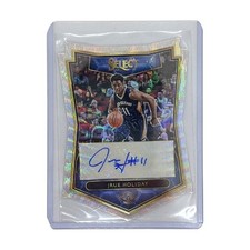 PANINI NBA SELECT DIE-CUT PRIZM JRUE HOLIDAY NEW ORLEANS PELICANS 03/10 #3 USED