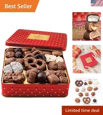 Christmas Chocolate Gift Basket – Gourmet Holiday Snack Gift Box Idea in Keep...