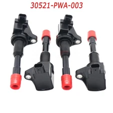 4x New Rear Ignition Coil 30521-PWA-003 For Honda City Civic UF374 CM11-108