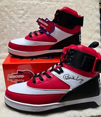 10 Mens Ewing 33 Orion Strap Mens High Top Sneakers Red White Black 1RBE003-633